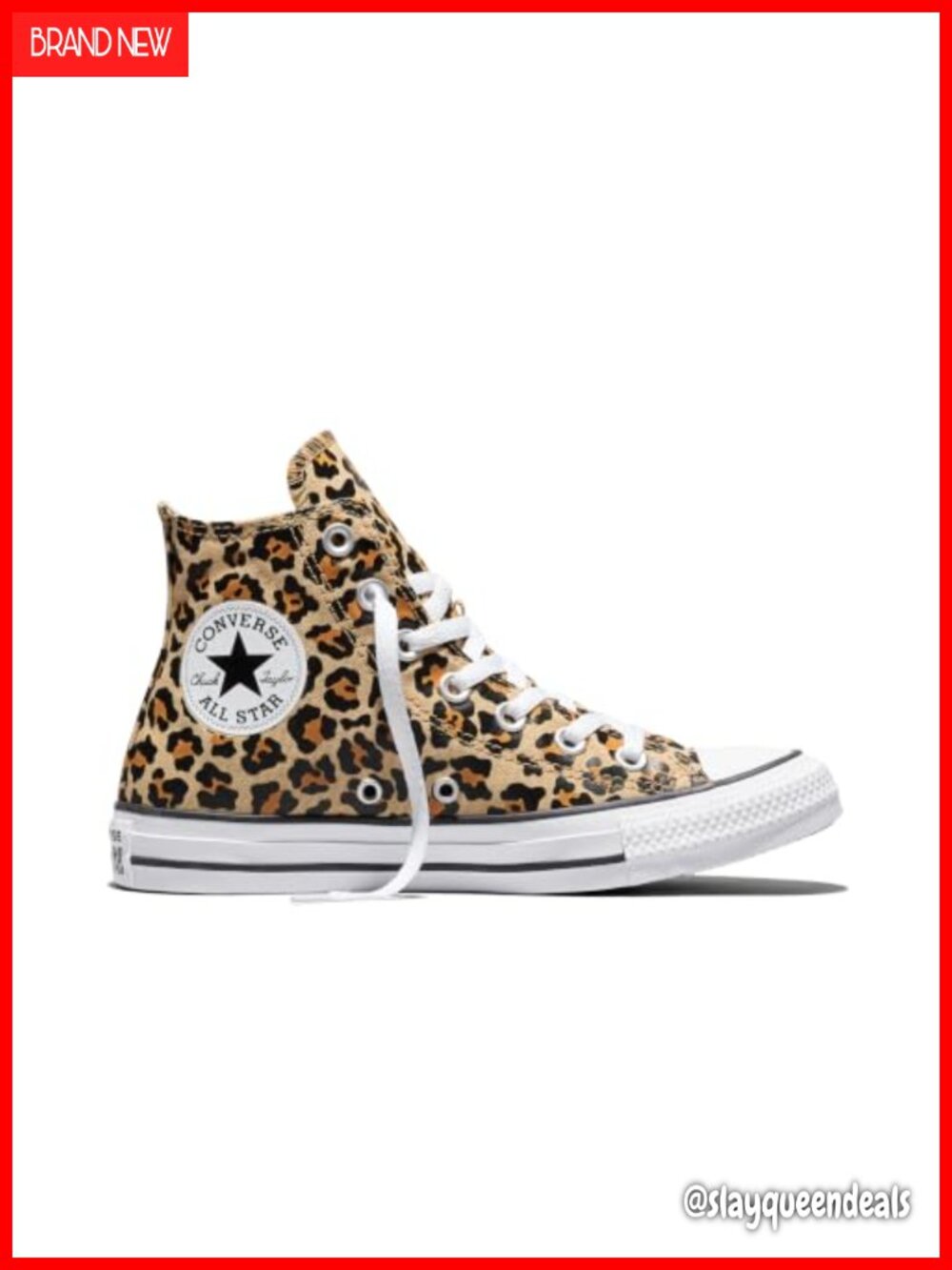 Converse Chuck Taylor All Star Leopard Hi Canvas Sneakers OrthoLite Lace-Up